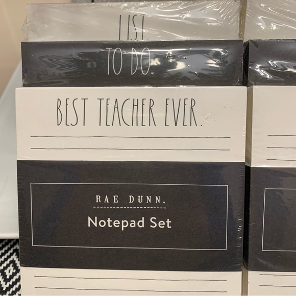 Rae Dunn | Notepad Set Best Teacher Ever List To Do NEW! - Picture 2 of 3